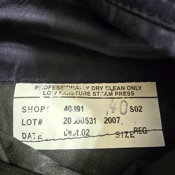 Brooks Brothers Brooksease Black Single Breasted Wool Blazer Sz 40R - Picture 7 of 11